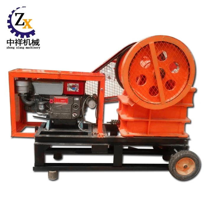 Simple Mobile Jaw Type Mobile Rock Crusher